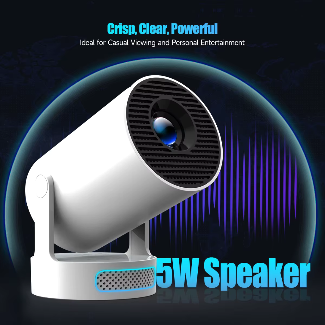 Projector Portable HD LED Home Theater, 4k Support